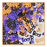 “Boo!” Confetti, Orange, Purple, and Black,  1/2 oz package